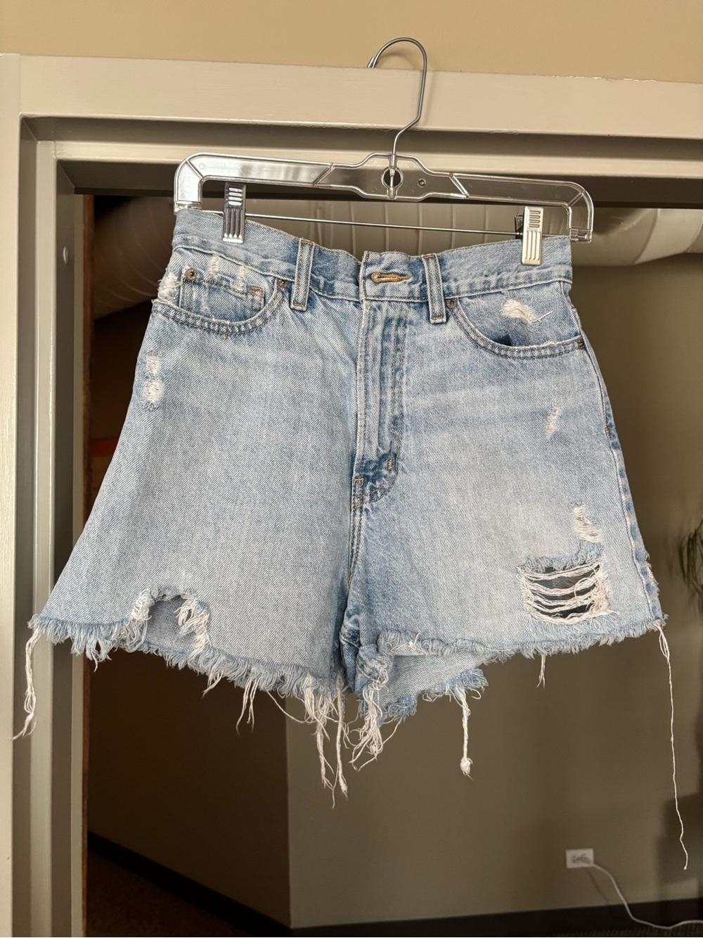 BDG A-line denim shorts